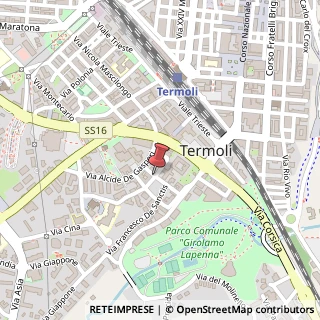 Mappa Via Luigi Einaudi, 1, 86039 Termoli, Campobasso (Molise)