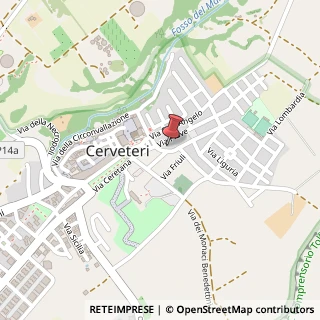 Mappa Via Armando Diaz, 11, 00052 Cerveteri, Roma (Lazio)