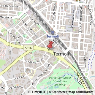 Mappa Via martiri della resistenza 1, 86039 Termoli, Campobasso (Molise)
