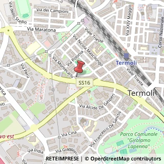Mappa Via Martiri della Resistenza, 134, 86039 Termoli, Campobasso (Molise)