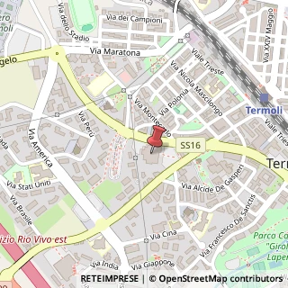 Mappa Via Martiri della Resistenza, 61, 86039 Termoli, Campobasso (Molise)