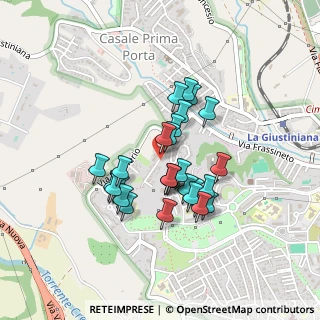Mappa Via Dalmine, 00188 Roma RM, Italia (0.37143)