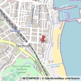 Mappa Via Rio Vivo, 2, 86039 Termoli, Campobasso (Molise)