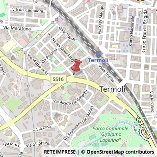 Mappa Via Molise, 19, 86039 Termoli, Campobasso (Molise)