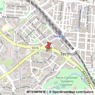 Mappa Via Vanoni, 48, 86039 Termoli, Campobasso (Molise)