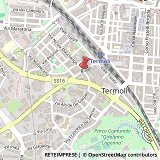 Mappa Via Molise, 13, 86039 Termoli, Campobasso (Molise)