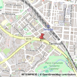 Mappa Via Martiri della Resistenza, 35, 86039 Termoli, Campobasso (Molise)