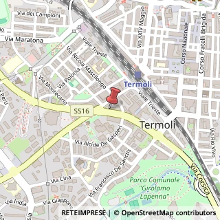 Mappa Via Martiri della Resistenza, 68, 86039 Termoli, Campobasso (Molise)