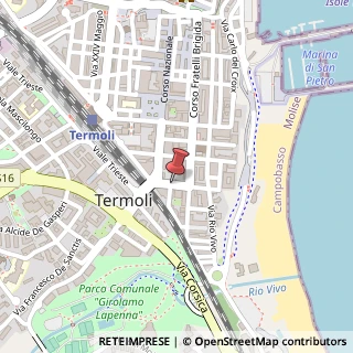 Mappa Via Cesare Battisti, 22, 86039 Termoli, Campobasso (Molise)