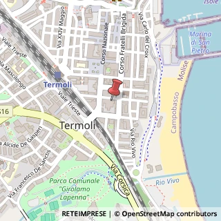Mappa Via Gabriele Pepe, 23, 86039 Termoli, Campobasso (Molise)
