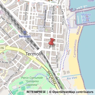 Mappa Corso Fratelli Brigida, 133A, 86039 Termoli, Campobasso (Molise)