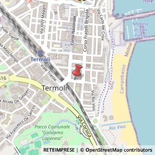 Mappa Via Cesare Battisti, 22, 86039 Termoli CB, Italia, 86039 Molise, Molise (Molise)