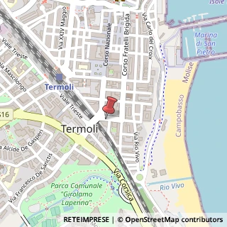 Mappa Via Cesare Battisti, 5, 86039 Termoli, Campobasso (Molise)