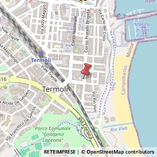Mappa Corso Fratelli Brigida, 135, 86039 Termoli CB, Italia, 86039 Molise, Molise (Molise)