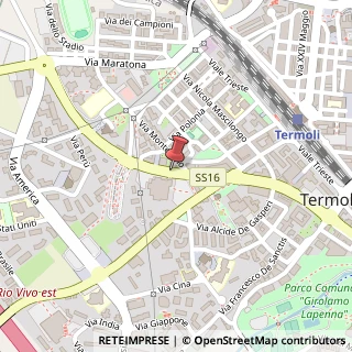 Mappa Via martiri della resistenza, 86039 Termoli, Campobasso (Molise)