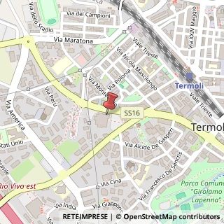 Mappa Via Martiri della Resistenza, 61, 86039 Termoli, Campobasso (Molise)