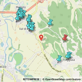 Mappa Via delle Colline per Legoli, 56038 Ponsacco PI, Italia (1.41071)