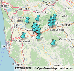 Mappa Via Mandriola, 56038 Ponsacco PI, Italia (9.77438)