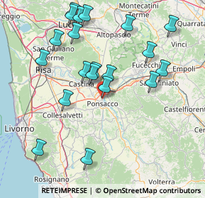 Mappa Via Mandriola, 56038 Ponsacco PI, Italia (17.324)