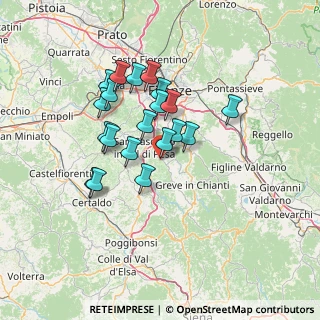 Mappa Via Poggio Borgoni, 50026 San Casciano in Val di pesa FI, Italia (11.8205)