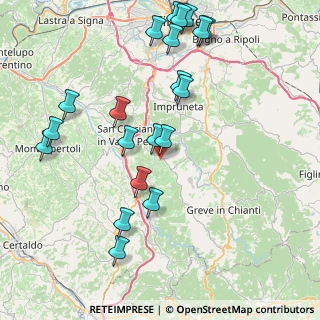 Mappa Via Poggio Borgoni, 50026 San Casciano in Val di pesa FI, Italia (9.421)