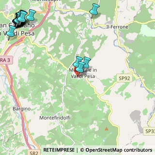 Mappa Via Poggio Borgoni, 50026 San Casciano in Val di pesa FI, Italia (3.783)