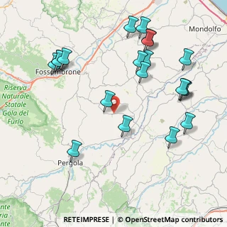 Mappa Via delle Serre, 61040 Fratte rosa PU, Italia (9.623)