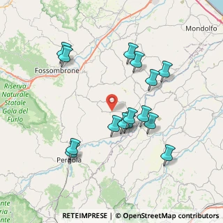 Mappa Via delle Serre, 61040 Fratte rosa PU, Italia (7.54133)