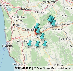 Mappa Via sassari, 56038 Ponsacco PI, Italia (10.73917)