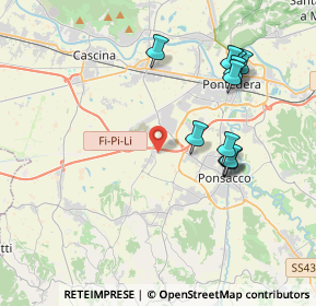 Mappa Via Giustizia e Libertà, 56035 Casciana Terme Lari PI, Italia (4.06818)