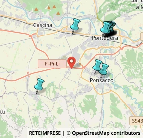 Mappa Via Giustizia e Libertà, 56035 Casciana Terme Lari PI, Italia (4.90211)