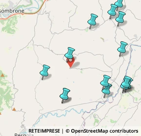 Mappa Via delle Mura, 61040 Fratte Rosa PU, Italia (5.38143)