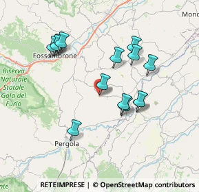 Mappa Via delle Mura, 61040 Fratte Rosa PU, Italia (7.04429)