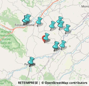 Mappa Via delle Mura, 61040 Fratte Rosa PU, Italia (7.09857)