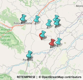 Mappa Via delle Mura, 61040 Fratte Rosa PU, Italia (6.79923)