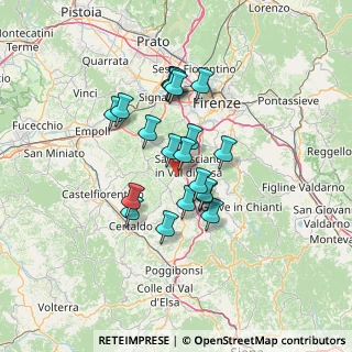 Mappa Via Certaldese, 50026 San Casciano in Val di pesa FI, Italia (10.8985)