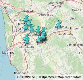 Mappa SR439 km 61.815 dir. Nord, 56038 Pontedera PI, Italia (7.96667)