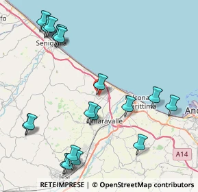 Mappa Via IV Novembre, 60018 Montemarciano AN, Italia (10.5545)