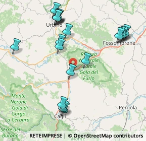 Mappa Via Case Nuove, 61041 Acqualagna PU, Italia (9.5955)