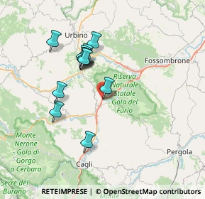 Mappa Via Case Nuove, 61041 Acqualagna PU, Italia (6.48917)