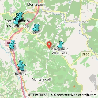Mappa Mercatale, 50026 San Casciano in Val di pesa FI, Italia (3.348)