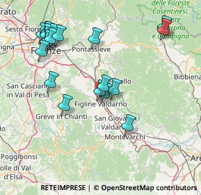 Mappa Via di Rona, 50066 Reggello FI, Italia (17.8505)