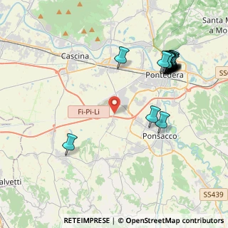 Mappa Via di Lavaiano, 56025 Pontedera PI, Italia (4.78842)