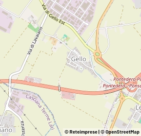 Mappa Via del Podere, 56031 Pontedera PI, Italia (0.504)