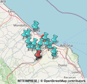 Mappa Viale Giuseppe Mazzini, 60018 Montemarciano AN, Italia (10.576)