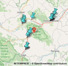 Mappa Str. Monte Furlo, 61034 Fossombrone PU, Italia (7.9)