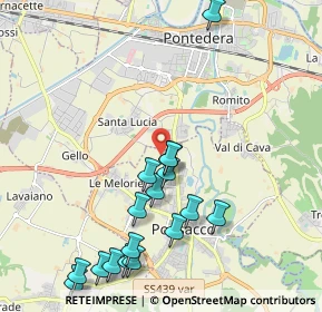 Mappa Strada Vicinale del Casato, 56038 Ponsacco PI, Italia (2.39176)