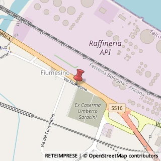 Mappa Via fiumesino 65, 60015 Falconara Marittima, Ancona (Marche)