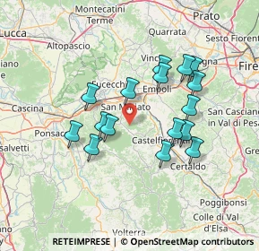 Mappa Via Collebrunacchi, 56028 San Miniato PI, Italia (12.88125)