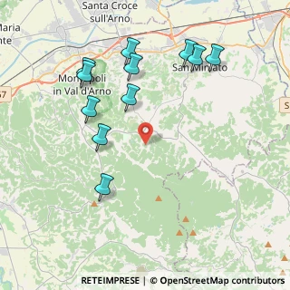 Mappa Via Bucciano, 56028 San Miniato PI, Italia (4.48545)